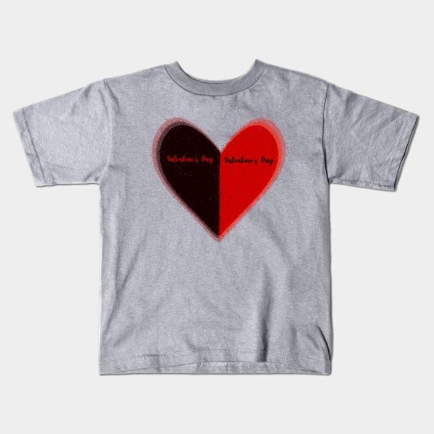 Valentine’s Day Kids T-Shirt by Almanzart